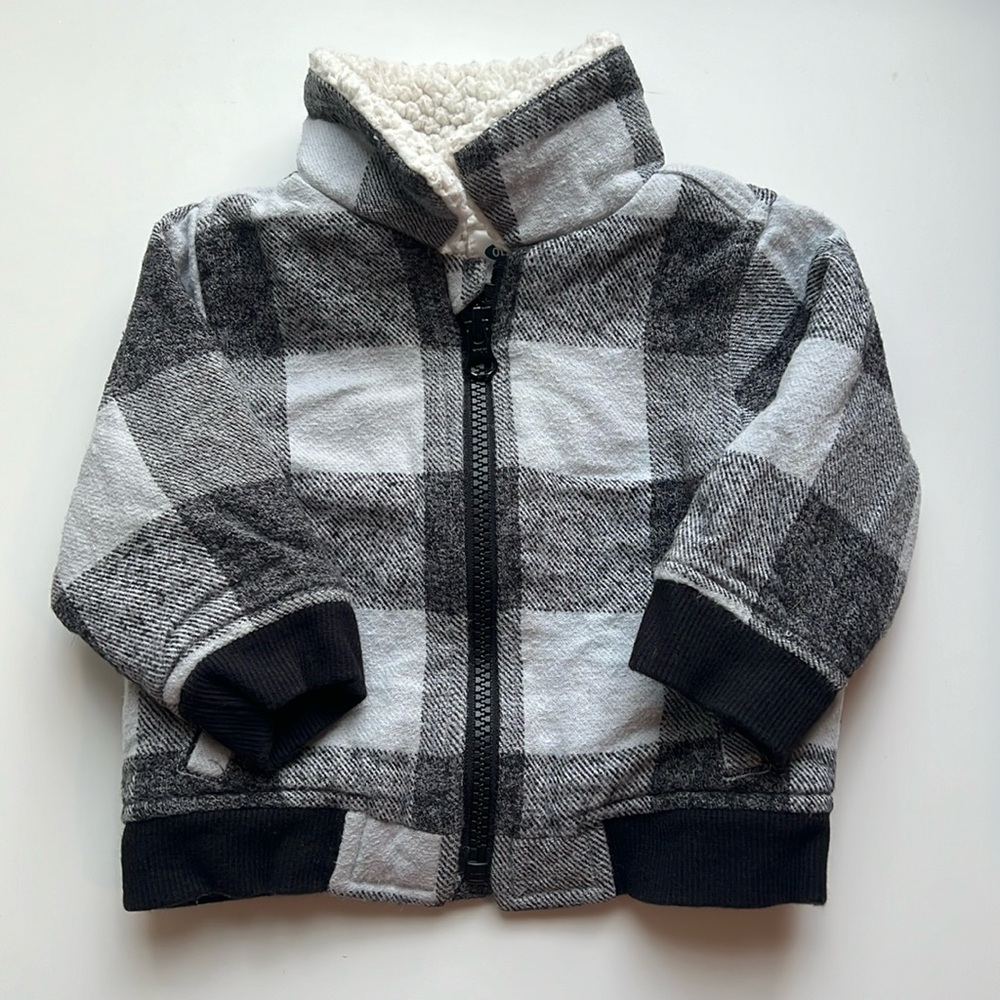 Baby Gap Plaid Fleece-Lined Jacket